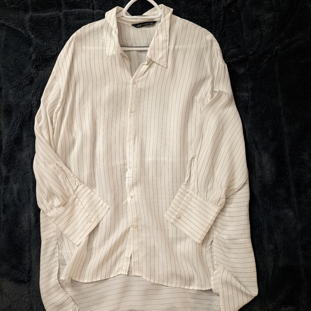 Zara button up blouse